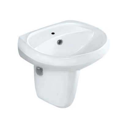 Picture of SOLO Wall Hung Basin with half pedestal