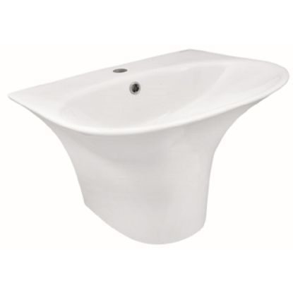 Picture of Petal 570 One Piece Basin With Short Pedestal