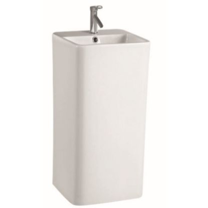 Picture of Qube Freestanding With Tap Hole - White