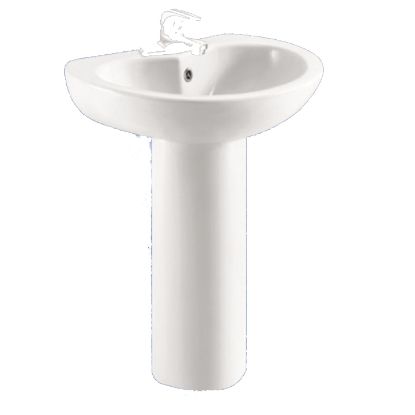 Picture of Kidz Basin With Pedestal 530X290 - White