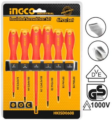 Picture of 6 Pcs Insulated Screwdriver Set