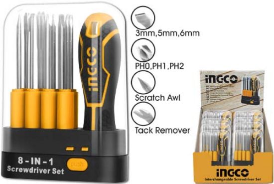 Picture of iNGCO: 9 Pcs Screwdriver Set