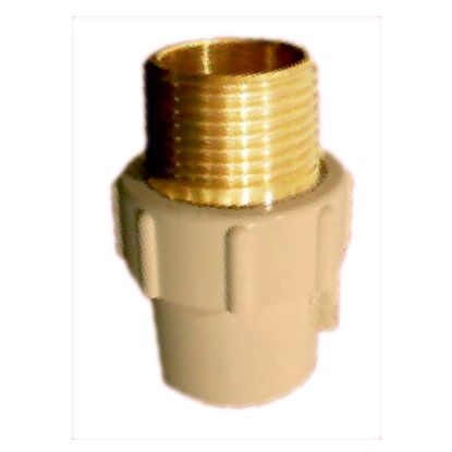Picture of CPVC Reducing Male Adaptor Brass Threaded (rMABT)Fixed 20x15mm