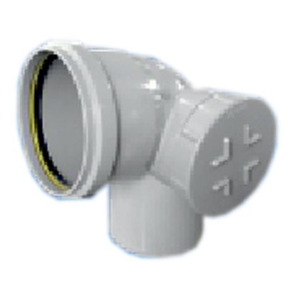Picture of DUROFIT SWR PVC Fittings Right Side Door Elbow 110mm