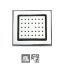 Picture of Body Shower 130x120mm Rectangular Shape