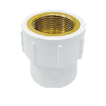 Picture of UPVC Reducing Female Adapter Brass Threated - rFABT (SCH-80) 3/4" x 1/2"
