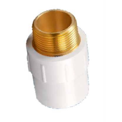 Picture of UPVC Reducing Male Adapter Brass Threaded- rMABT (SCH-80) 3/4" X 1/2"