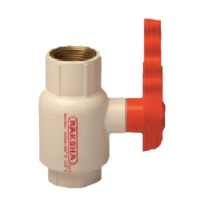Picture of UPVC Ball Valve with Brass Threaded (BODY Side only) 3/4''