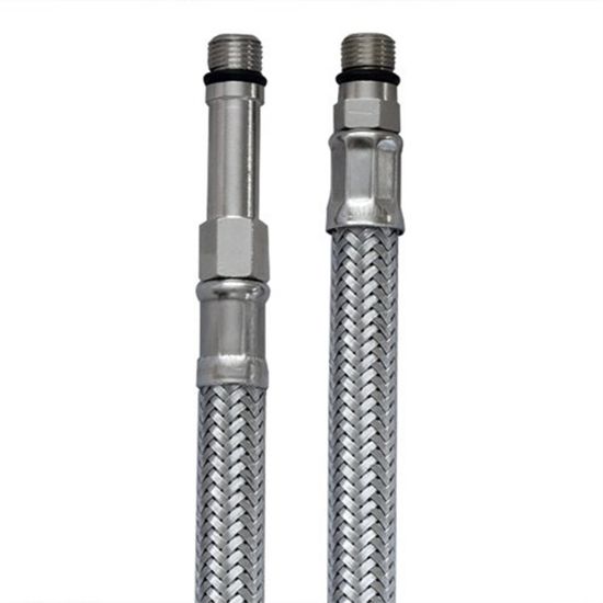 Picture of SS Connection Hose Italian For Basin Mixer Pair: 1/2" X 24"