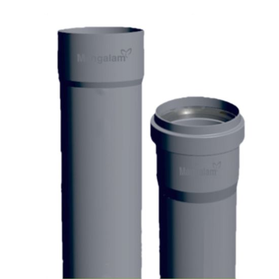 Picture of SWR PVC Plain Socket (3m) Type A 75mm