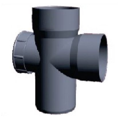 Picture of PVC Solvent-Fit Single Tee (With Door) 6"