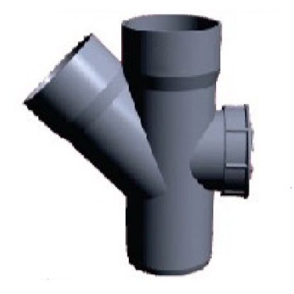 Picture of PVC Solvent-Fit Single Y (With Door) 6"