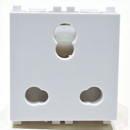 Picture of PLATIA Socket 6/16A 3Pin - Power - 2M - White