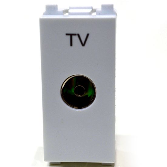 Picture of PLATIA Co-Axial TV Socket 1 Point - 1M - White