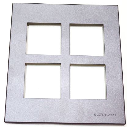 Picture of PLATIA Plate With Frame (Square) - 8MS - Silver Grey