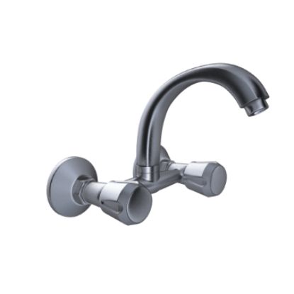 Picture of Contessa Plus Sink Mixer With Swivel Casted Spout (Wall Mounted)