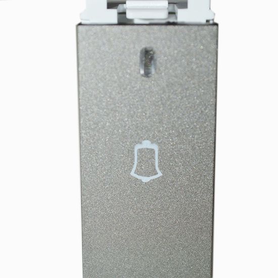 Picture of PLATIA Bell Push 6A With Neon Indicator - 1M - Silver Grey