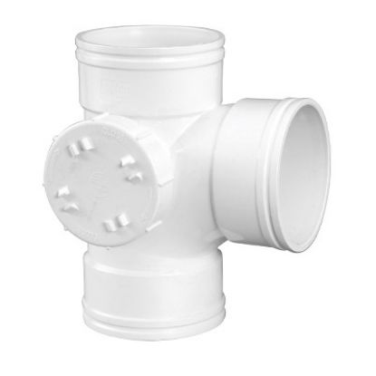 Picture of DUROFIT SWR PVC Fittings Right Side Door Tee 110mm