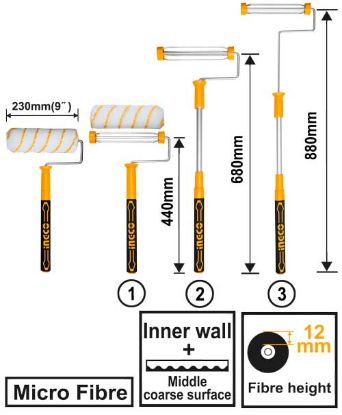 Picture of Telescoping Cylinder Brush: 230mm