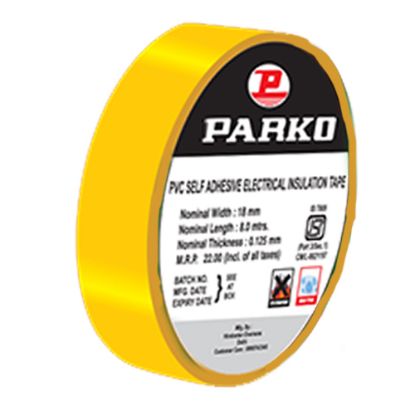 Picture of PARKO: PVC Adhesive Tape: 7M Yellow 18mm