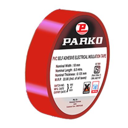 Picture of PARKO: PVC Adhesive Tape: 7M Red 18mm