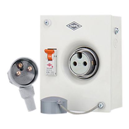 Picture of HPL: Plug & Socket Board 10 Single Pole & Neutral Without MCB