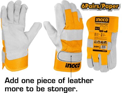 Picture of Leather Gloves: Size-10.5"