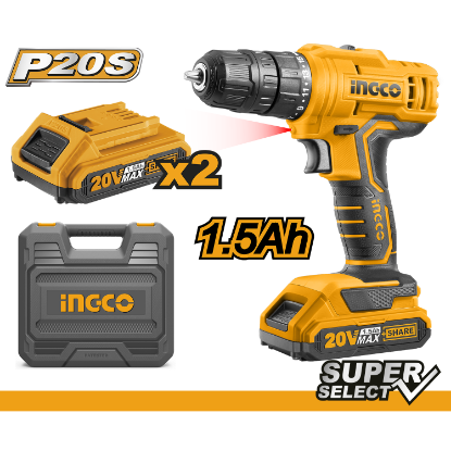 Picture of Lithium-Ion Cordless Drill: 45NM (With 2PCS Battery Pack)
