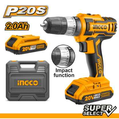 Picture of Lithium-Ion Impact Drill: 45NM (With 2PCS P20S Battery Pack)