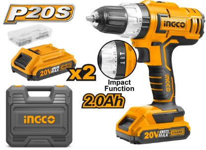 Picture of Lithium-Ion Impact Drill: 55NM (With 2PCS Battery Pack)