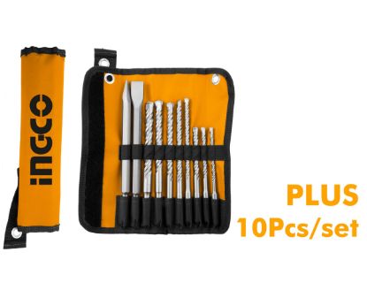 Picture of 10 PCS Hammer Drill Bits and Chisels Set