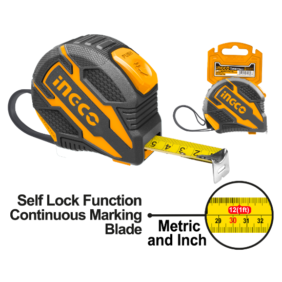 Picture of iNGCO: Steel Measuring Tape(B): 5M Self