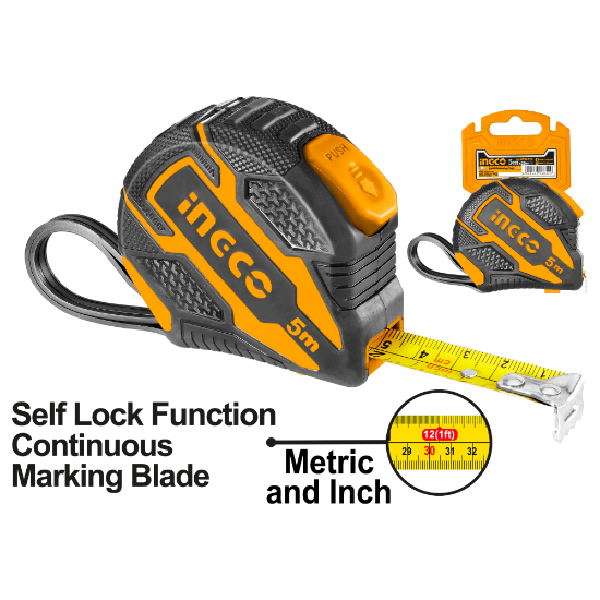 Picture of iNGCO: Steel Measuring Tape(C): 5M Self