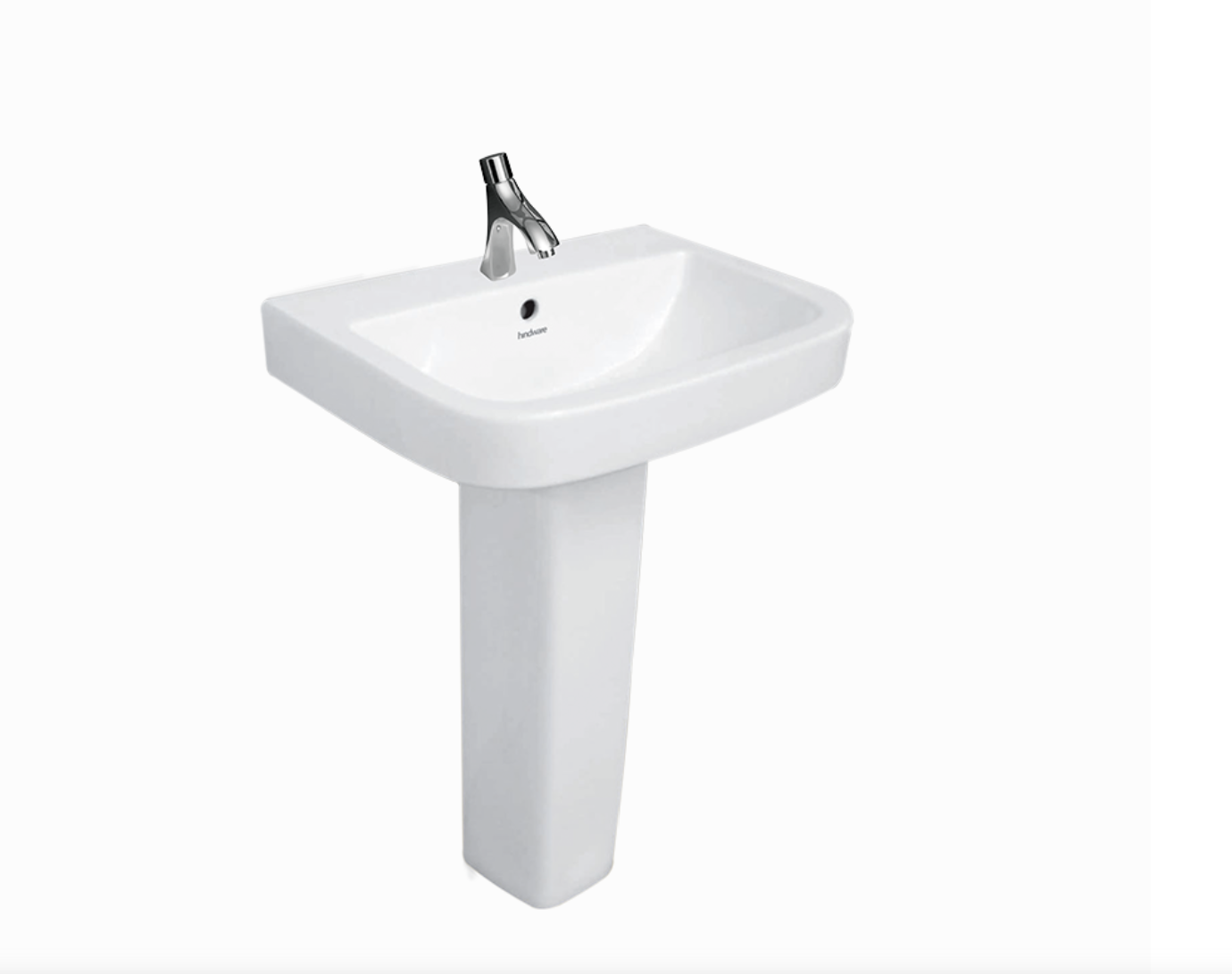 Hindware Wall Basin Neo With Pedestal White Online Hardware