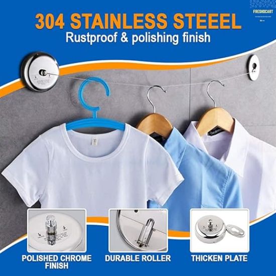 Picture of FreshDcart: Wall Mounted Pull Out Rope: 3M