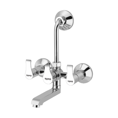 Picture of TOYO: Alex Series 2 in 1 L Bend Wall Mixer 1/2inch: CP
