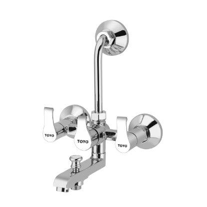 Picture of TOYO: Alex Series 3 in 1 L Bend Wall Mixer 1/2inch: CP