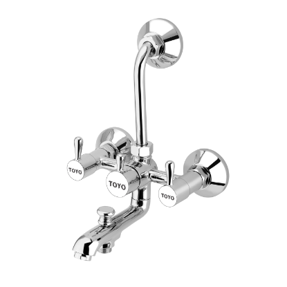Picture of TOYO: Beryl Series 3 in 1 L Bend Wall Mixer 1/2inch: CP