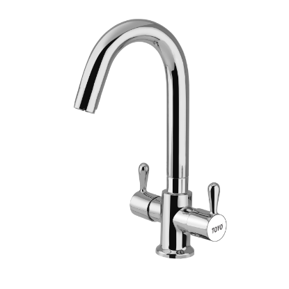 Picture of TOYO: Beryl Series Centre Hole Regular Swan Neck Sink Mixer 1/2inch: CP