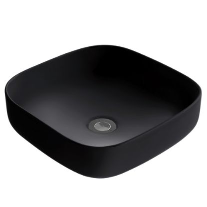 Picture of TOYO: Counter Top Basin 410x410x120mm: Black Glosssy