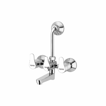 Picture of TOYO: Emerald Series 2 in 1 L Bend Wall Mixer 3/4inch: CP