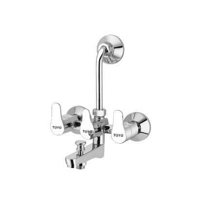 Picture of TOYO: Emerald Series 3 in 1 L Bend Wall Mixer 3/4inch: CP