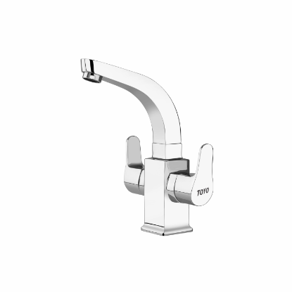 Picture of TOYO: Emerald Series Centre Hole Square Heavy Spout Sink Mixer 3/4inch: CP