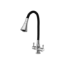 Picture of TOYO: Flexi Series Centre Hole Flexible Multiflow Spout Sink Mixer: CP Black