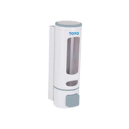 Picture of TOYO: Manual Soap Dispenser 400ml: White & Grey