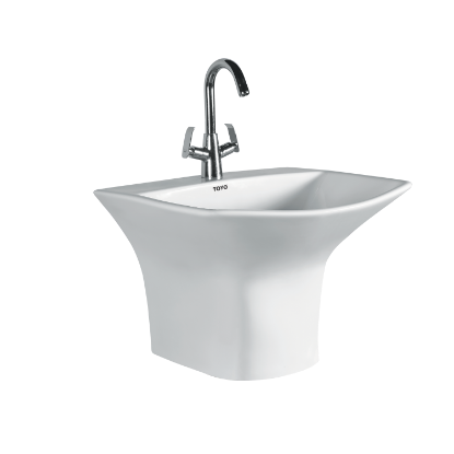 Picture of TOYO: Pedestal Basin 550x460x370mm: White