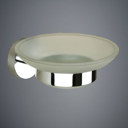 Picture of TOYO: Round Soap Dish Glass