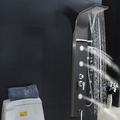 Picture of TOYO: Shower Panel 1550x220x70mm: Matt
