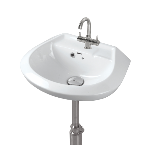 Picture of TOYO: Wall Hung Basin 440x350x180mm: White