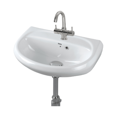 Picture of TOYO: Wall Hung Basin 470x350x180mm: White